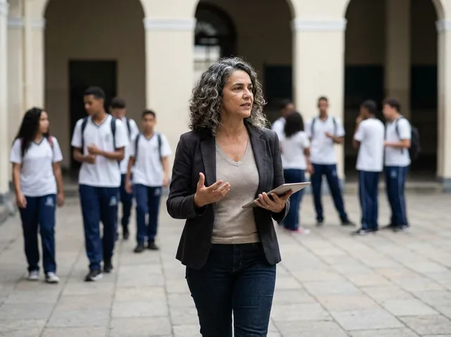 Foto: gestora escolar